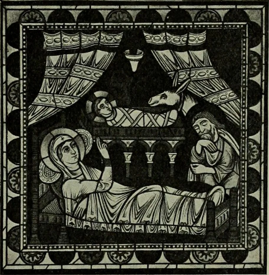 An illustration from L'art religieux du XIIe siècle en France : Etude sur les origines de l'iconographie du Moyen Age, 1922, leaf 124