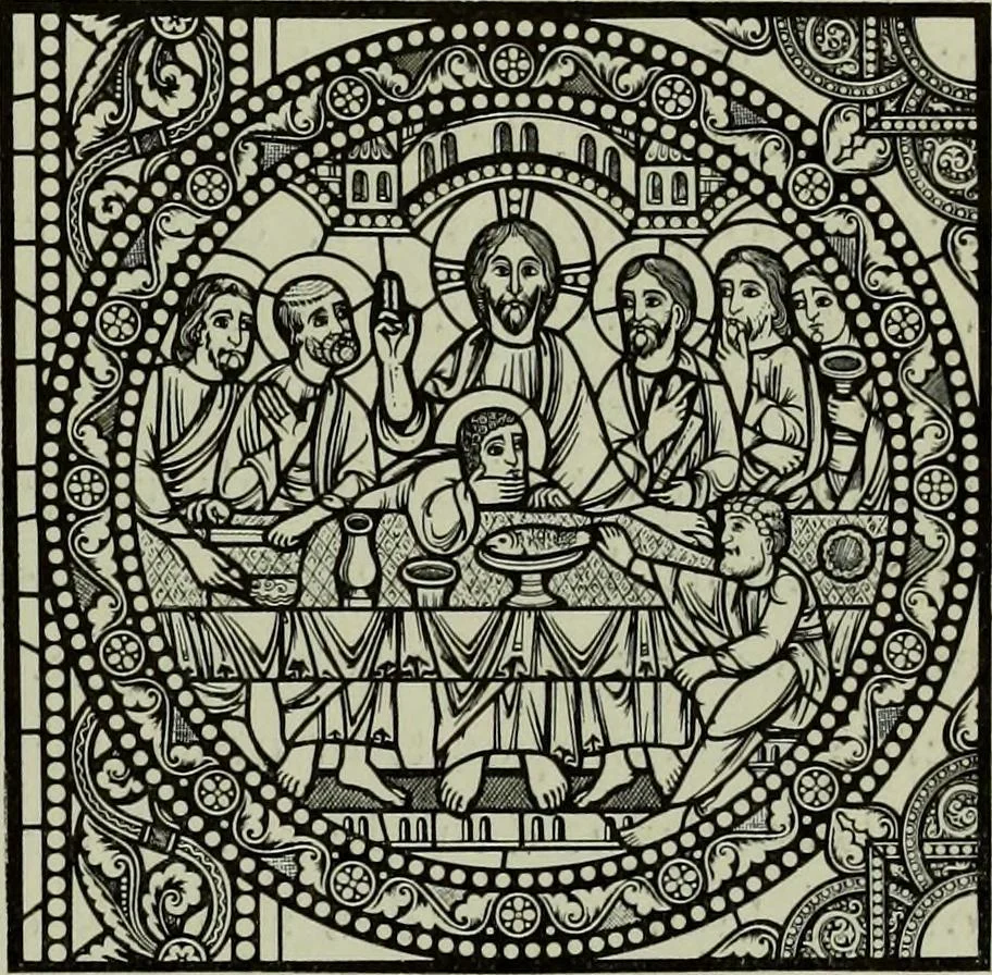 An illustration from L'art religieux du XIIe siècle en France : Etude sur les origines de l'iconographie du Moyen Age, 1922, leaf 126