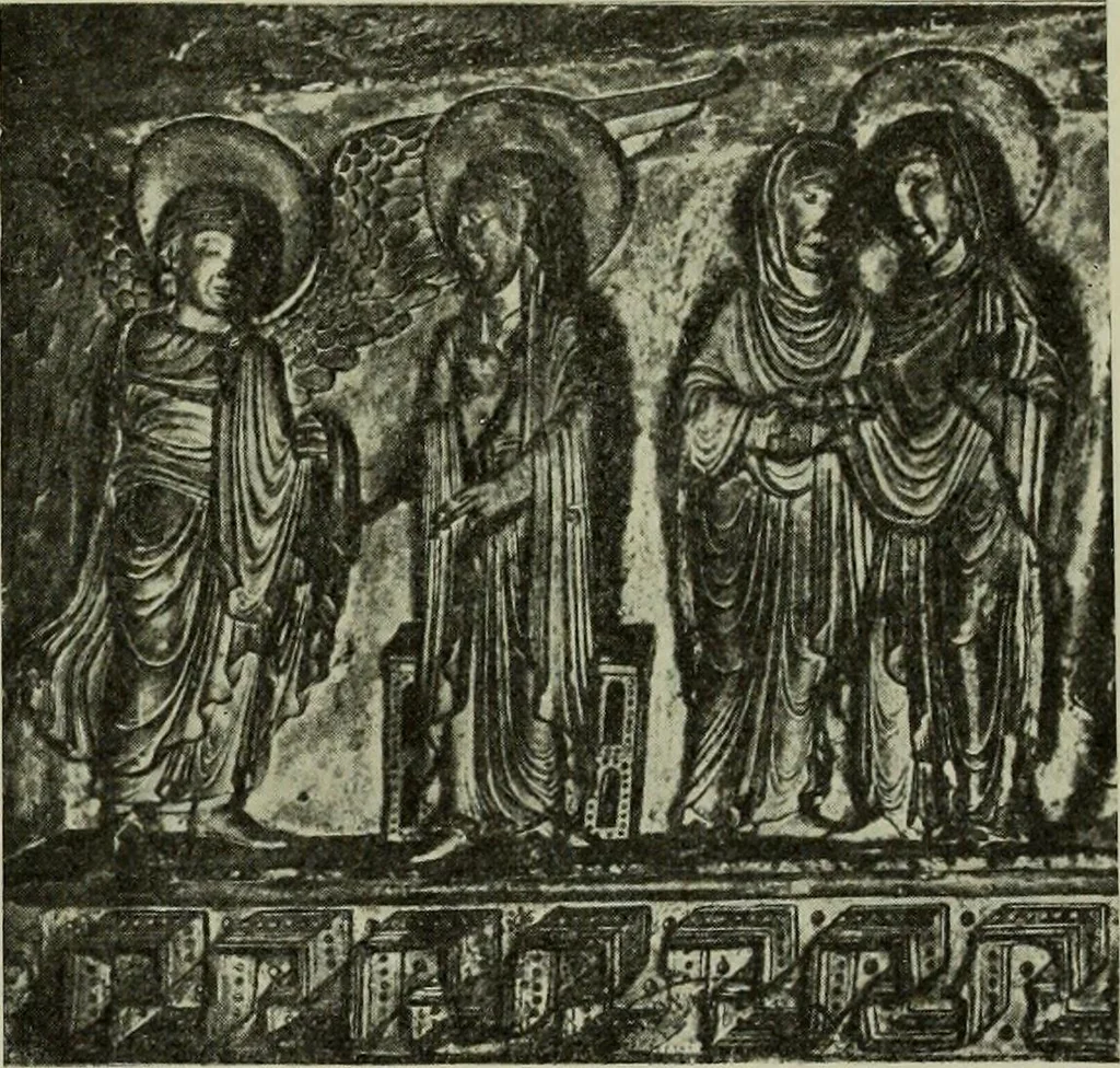 An illustration from L'art religieux du XIIe siècle en France : Etude sur les origines de l'iconographie du Moyen Age, 1922, leaf 134