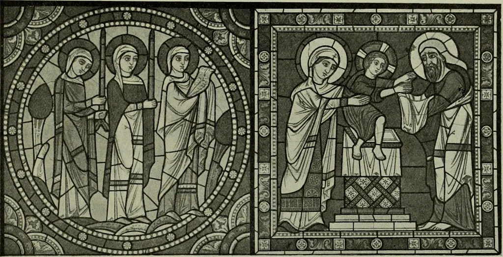 An illustration from L'art religieux du XIIe siècle en France : Etude sur les origines de l'iconographie du Moyen Age, 1922, leaf 138