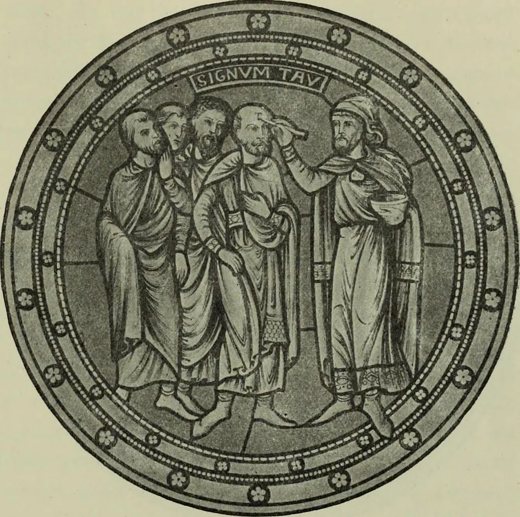 An illustration from L'art religieux du XIIe siècle en France : Etude sur les origines de l'iconographie du Moyen Age, 1922, leaf 170
