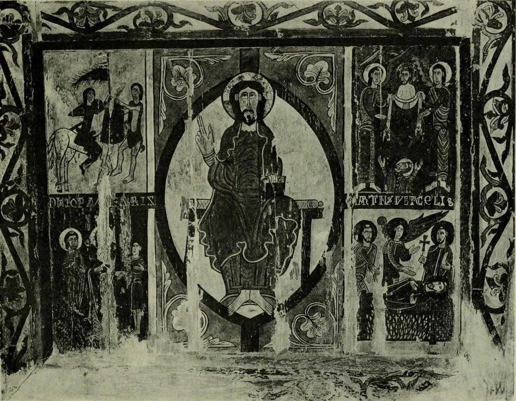 An illustration from L'art religieux du XIIe siècle en France : Etude sur les origines de l'iconographie du Moyen Age, 1922, leaf 240