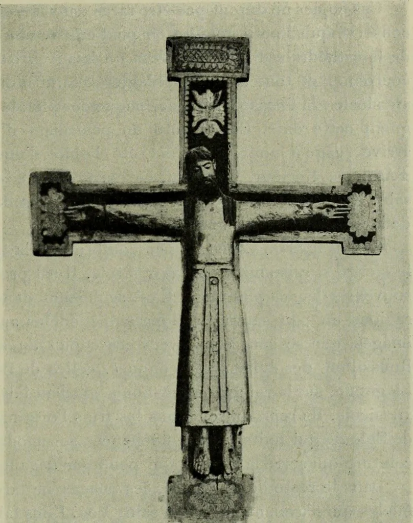 An illustration from L'art religieux du XIIe siècle en France : Etude sur les origines de l'iconographie du Moyen Age, 1922, leaf 270