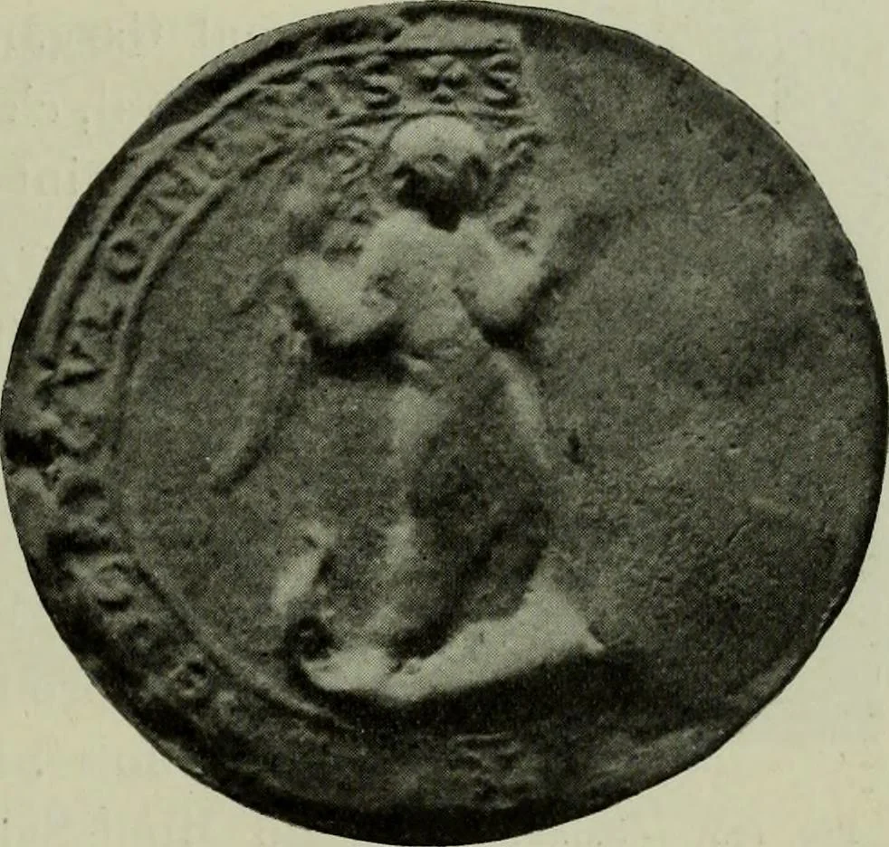 An illustration from L'art religieux du XIIe siècle en France : Etude sur les origines de l'iconographie du Moyen Age, 1922, leaf 274