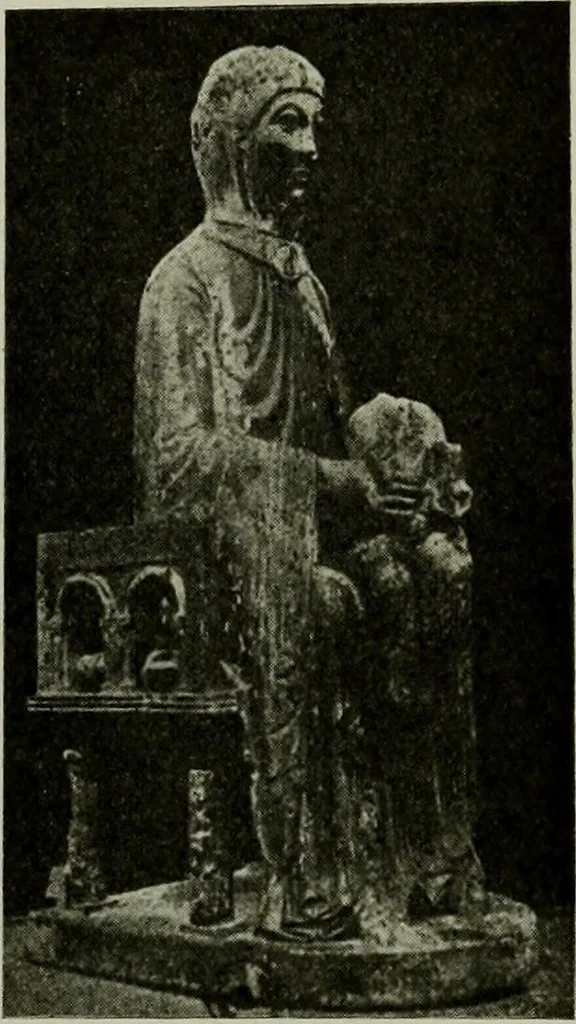 An illustration from L'art religieux du XIIe siècle en France : Etude sur les origines de l'iconographie du Moyen Age, 1922, leaf 301