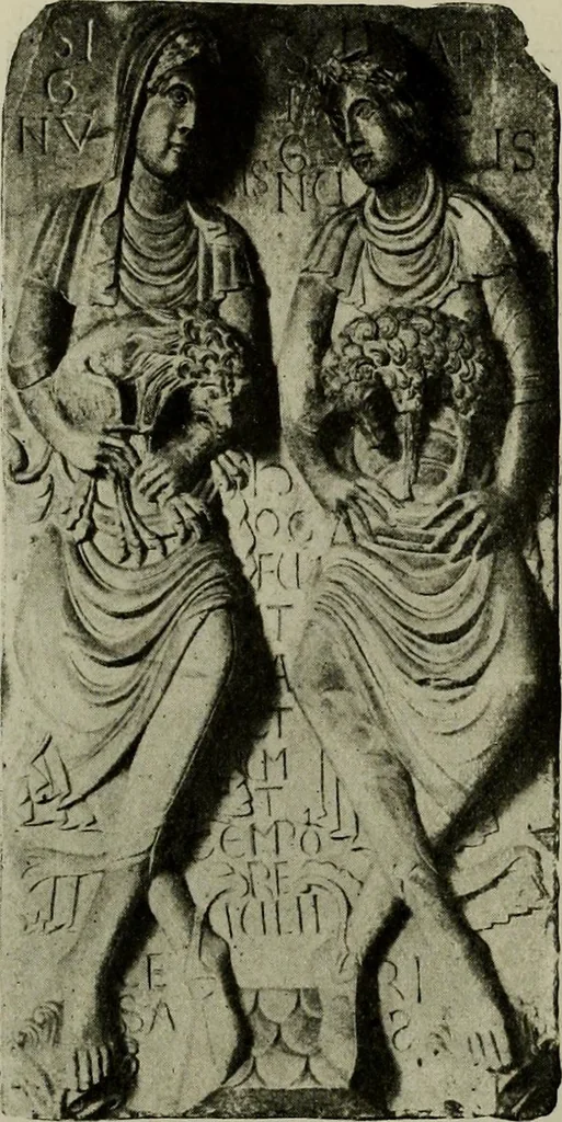 An illustration from L'art religieux du XIIe siècle en France : Etude sur les origines de l'iconographie du Moyen Age, 1922, leaf 33