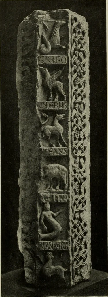 An illustration from L'art religieux du XIIe siècle en France : Etude sur les origines de l'iconographie du Moyen Age, 1922, leaf 339