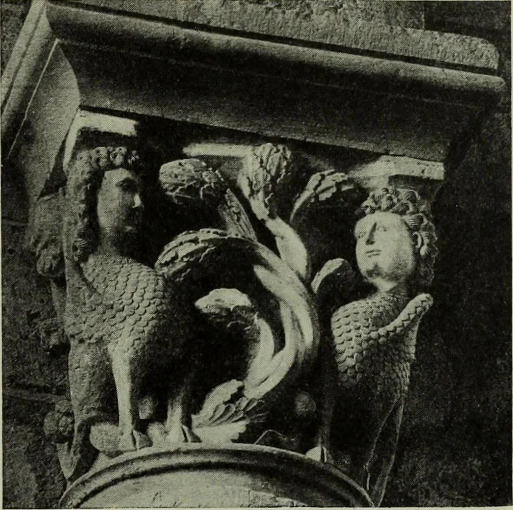 An illustration from L'art religieux du XIIe siècle en France : Etude sur les origines de l'iconographie du Moyen Age, 1922, leaf 352