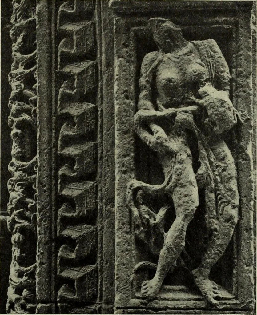 An illustration from L'art religieux du XIIe siècle en France : Etude sur les origines de l'iconographie du Moyen Age, 1922, leaf 390