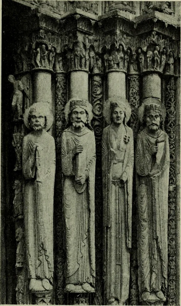 An illustration from L'art religieux du XIIe siècle en France : Etude sur les origines de l'iconographie du Moyen Age, 1922, leaf 408
