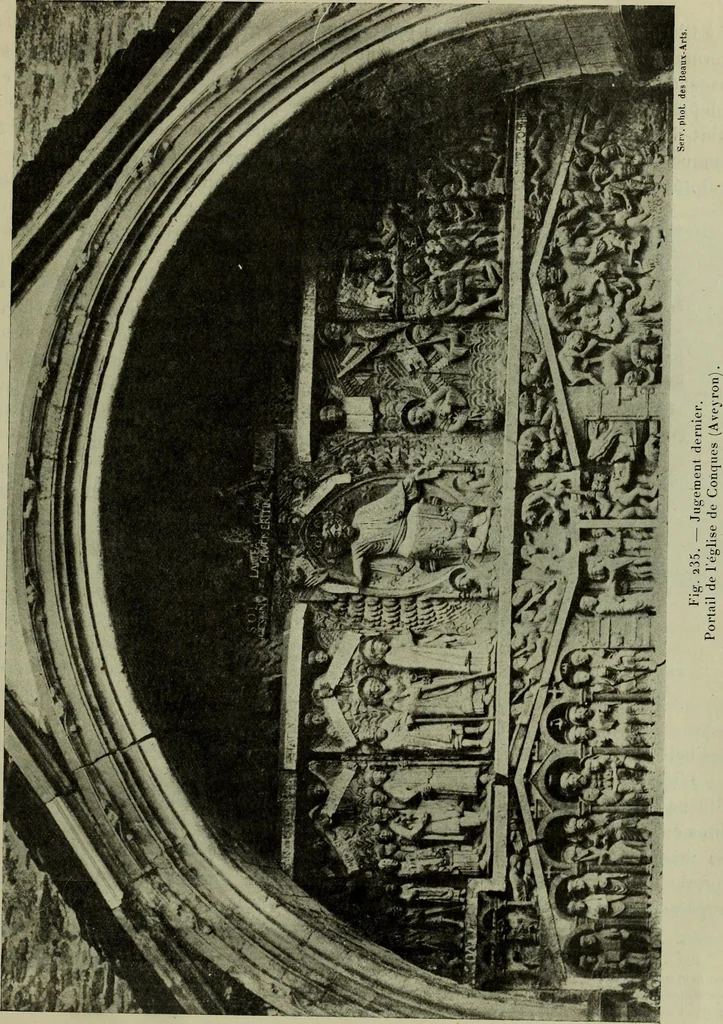 An illustration from L'art religieux du XIIe siècle en France : Etude sur les origines de l'iconographie du Moyen Age, 1922, leaf 426