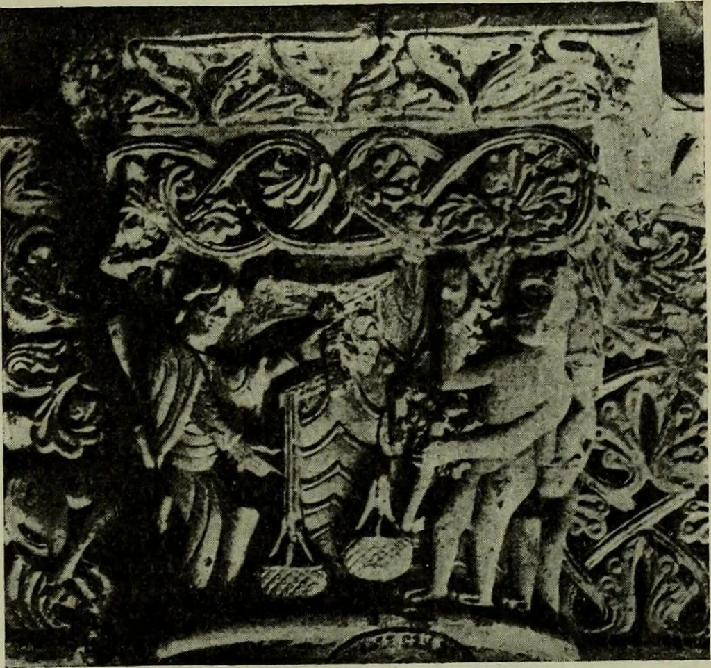 An illustration from L'art religieux du XIIe siècle en France : Etude sur les origines de l'iconographie du Moyen Age, 1922, leaf 428