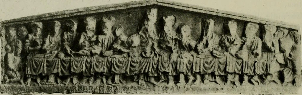 An illustration from L'art religieux du XIIe siècle en France : Etude sur les origines de l'iconographie du Moyen Age, 1922, leaf 439