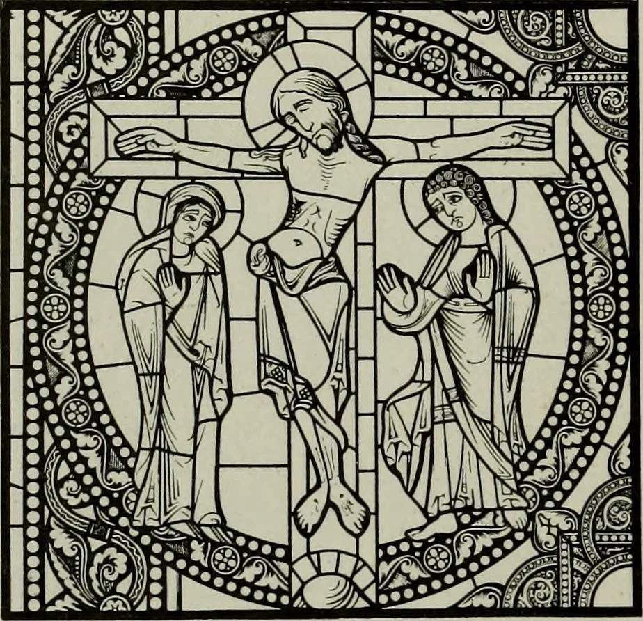 An illustration from L'art religieux du XIIe siècle en France : Etude sur les origines de l'iconographie du Moyen Age, 1922, leaf 99