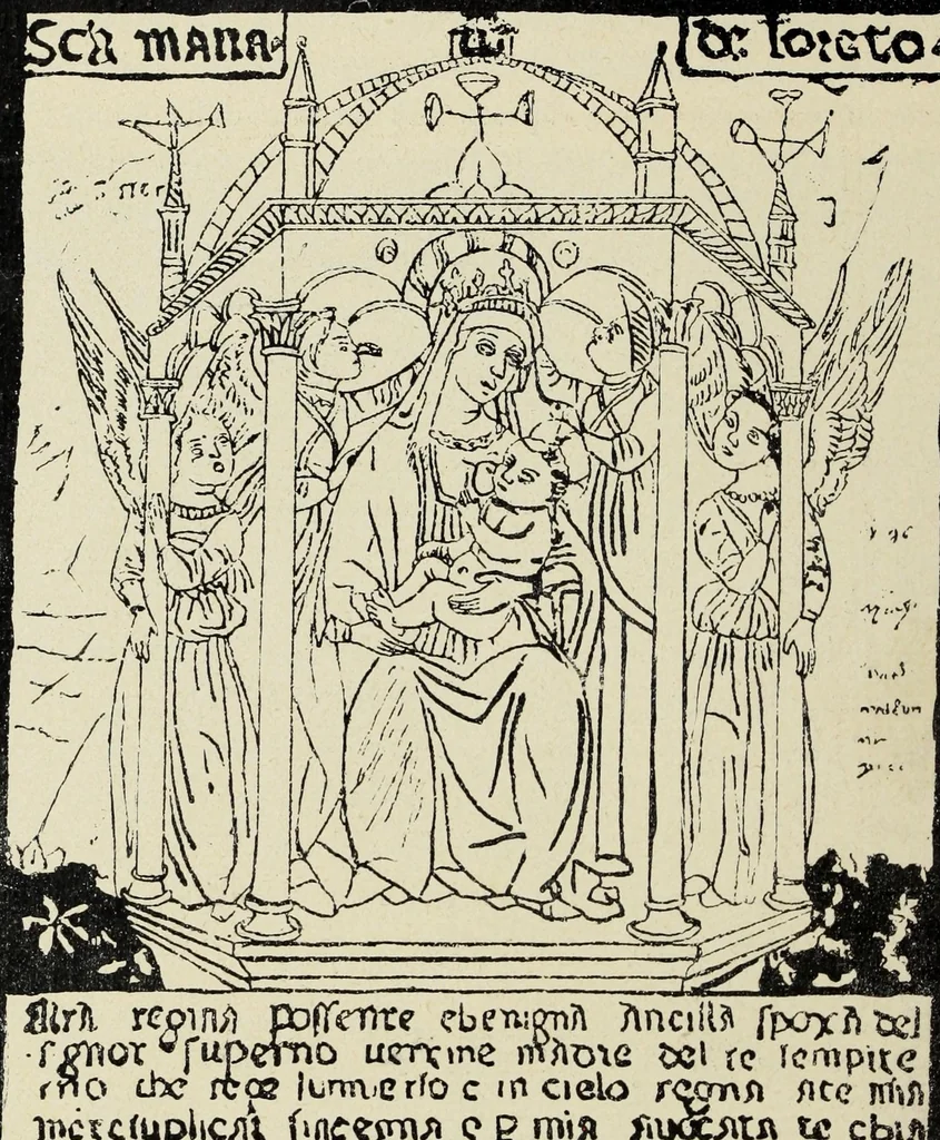 An illustration from La S. casa di Loreto secondo un affresco di Gubbio, 1907, leaf 78