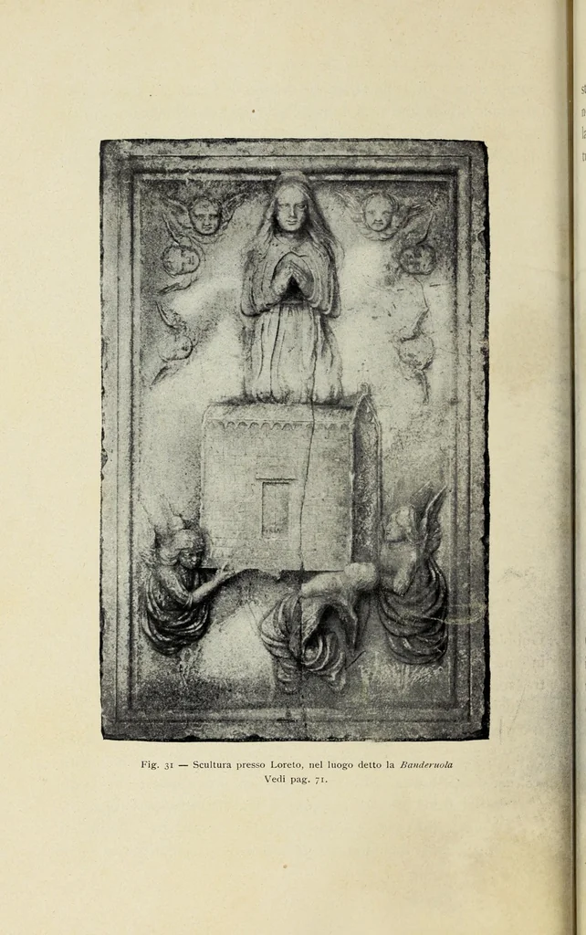 An illustration from La S. casa di Loreto secondo un affresco di Gubbio, 1907, leaf 84