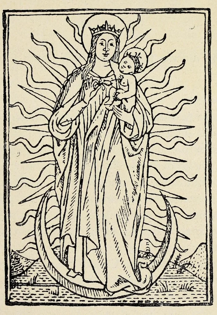 An illustration from La S. casa di Loreto secondo un affresco di Gubbio, 1907, leaf 85