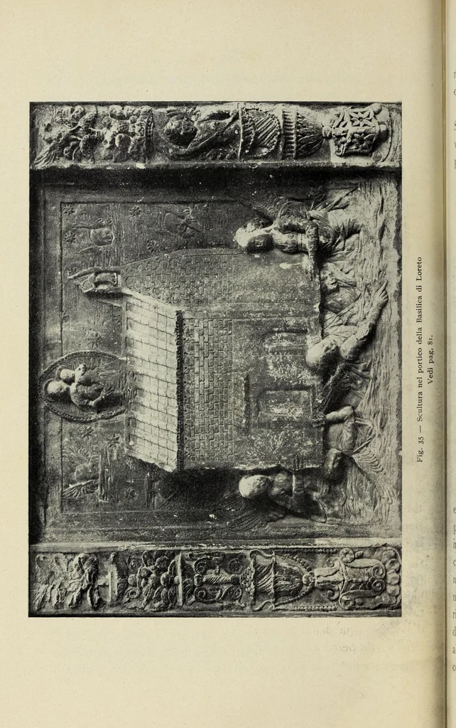 An illustration from La S. casa di Loreto secondo un affresco di Gubbio, 1907, leaf 92