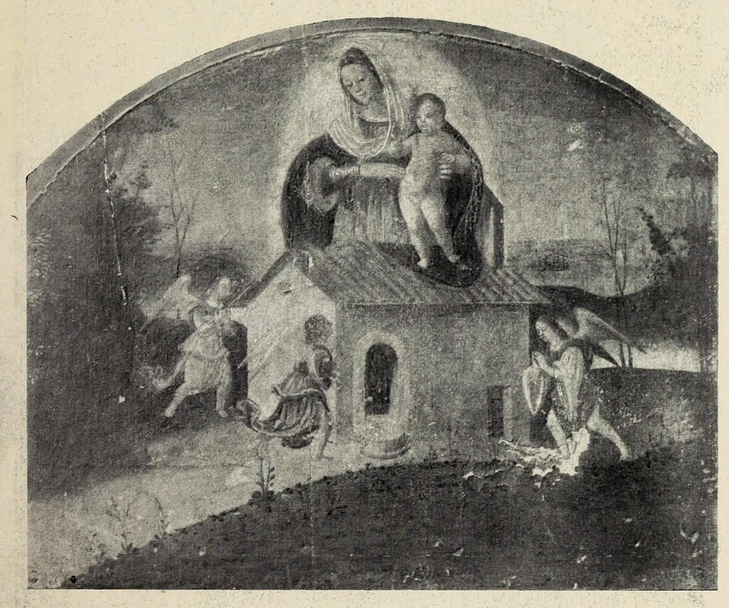 An illustration from La S. casa di Loreto secondo un affresco di Gubbio, 1907, leaf 95