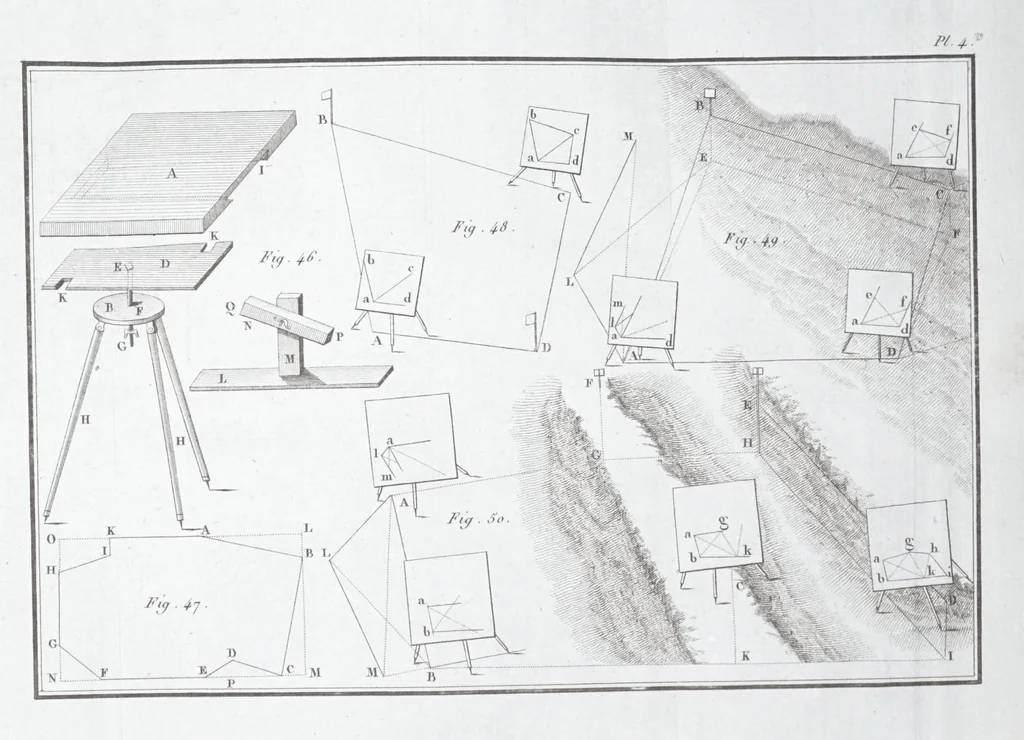 An illustration from La science de l'arpenteur dans toute son étendue, 1813, leaf 131
