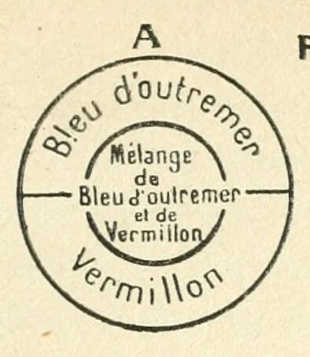 An illustration from La science des couleurs et l'art du peintre. Préf. de J.F. Bouchor, 1923, leaf 89