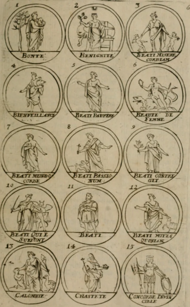 An illustration from La science des hieroglyphes, ou, L'art d'exprimer par des figures symboliques, les vertus, les vices, les passions & les moeurs &c. avec diférentes [sic] devices historiques : ouvrage utile aux peintres, aux statuaires, aux graveurs & aux amateurs des arts qui dépendent du dessein, 1736, leaf 20