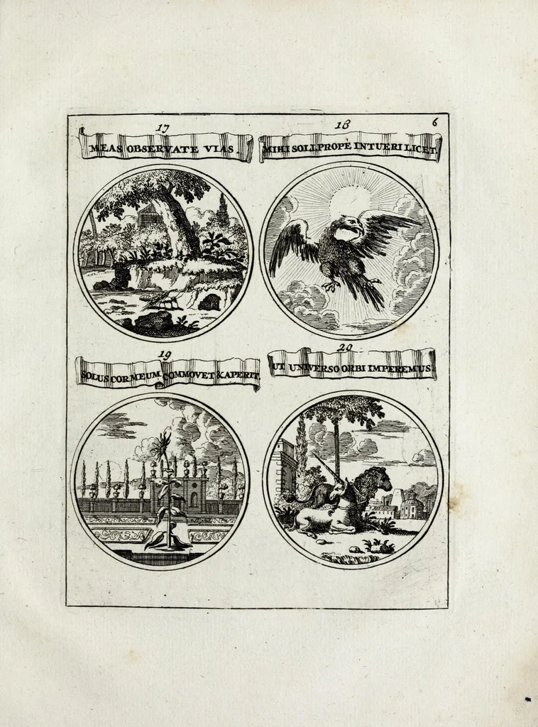 An illustration from La science des hieroglyphes, ou, L'art d'exprimer par des figures symboliques, les vertus, les vices, les passions & les mœurs, &c. : avec diferentes devises historiques : ouvrage utile aux peintres, aux statuaires, aux graveurs & aux amateurs des arts qui dépendent du dessein, 1736, leaf 227