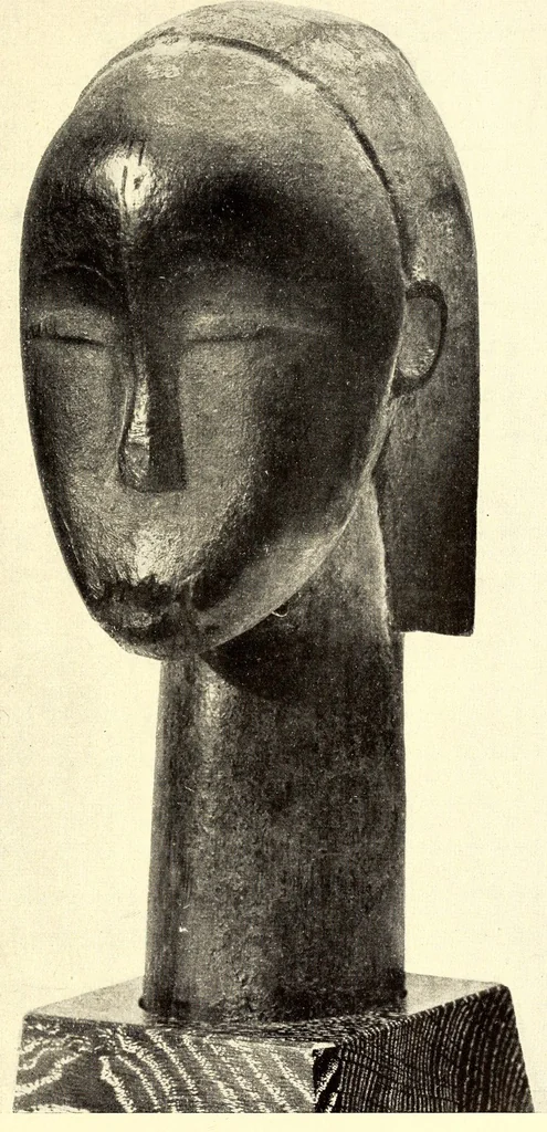 An illustration from La sculpture africaine, 1922, leaf 55