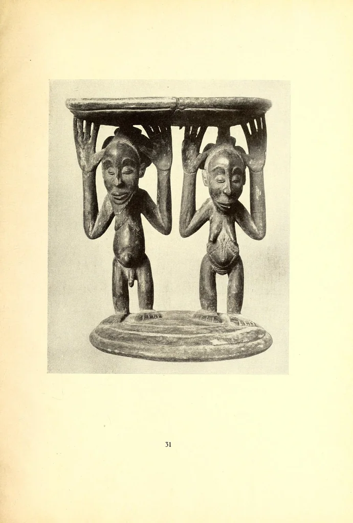 An illustration from La sculpture africaine, 1922, leaf 65