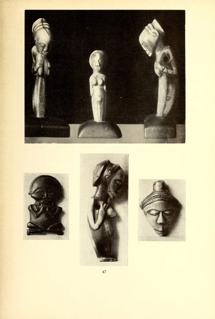 An illustration from La sculpture africaine, 1922, leaf 81