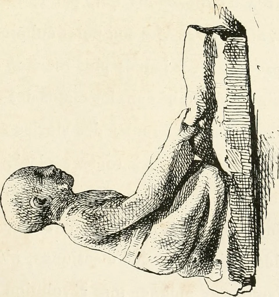 An illustration from La sculpture égyptienne, 1876, leaf 100