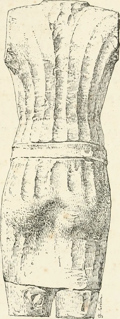 An illustration from La sculpture égyptienne, 1876, leaf 118