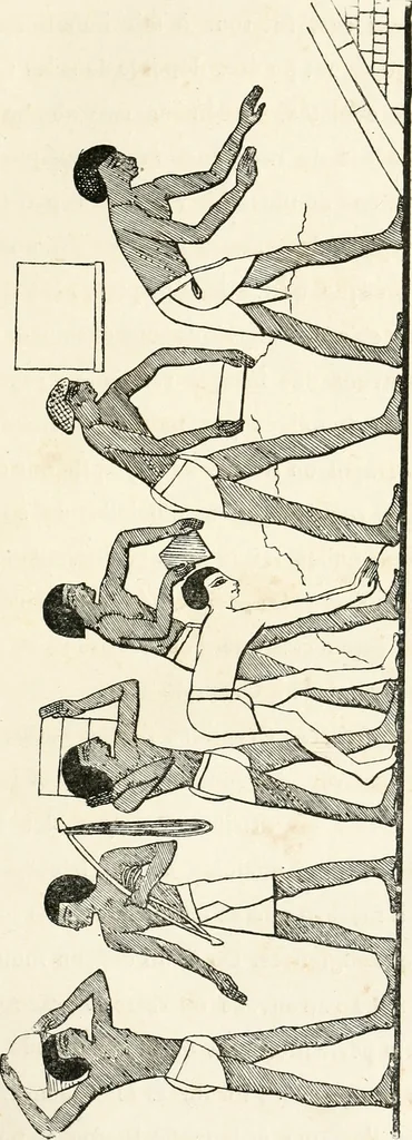 An illustration from La sculpture égyptienne, 1876, leaf 24
