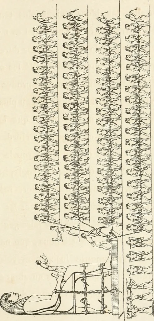 An illustration from La sculpture égyptienne, 1876, leaf 50