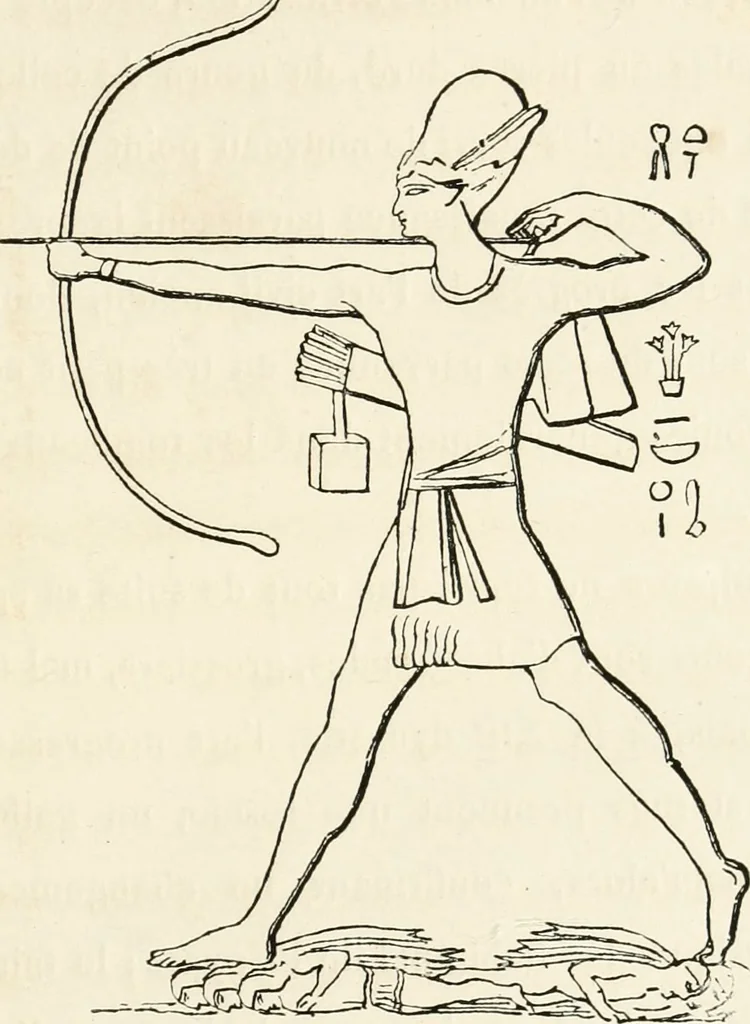 An illustration from La sculpture égyptienne, 1876, leaf 66