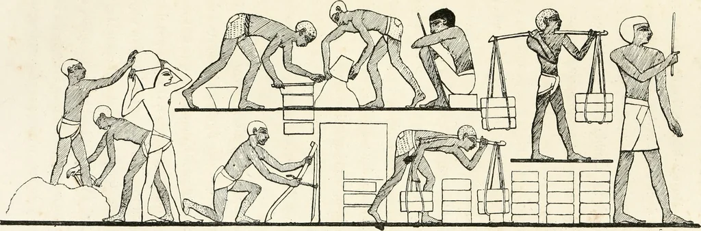 An illustration from La sculpture égyptienne, 1876, leaf 74