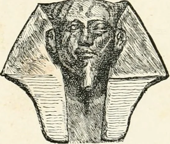 An illustration from La sculpture égyptienne, 1876, leaf 8