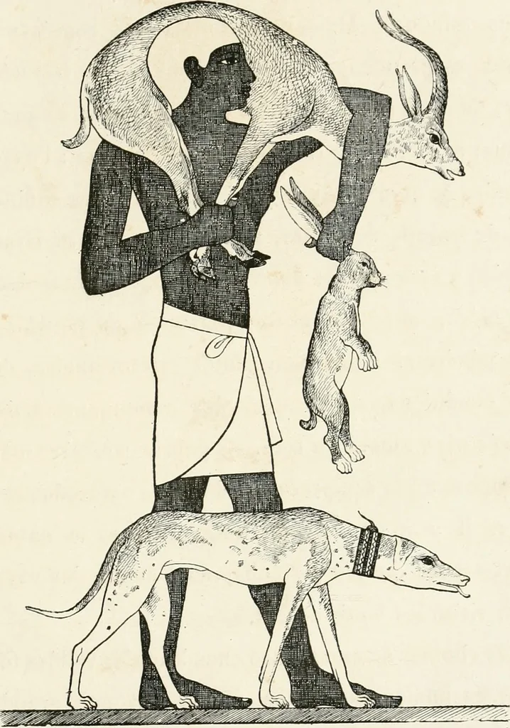 An illustration from La sculpture égyptienne, 1876, leaf 80