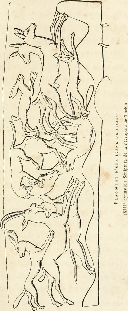 An illustration from La sculpture égyptienne, 1876, leaf 86