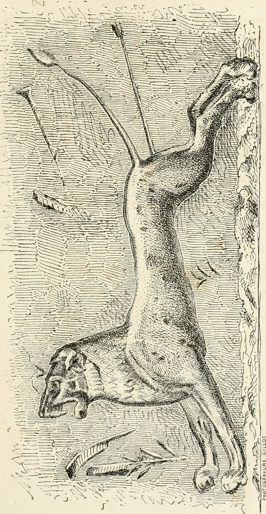 An illustration from La sculpture égyptienne, 1876, leaf 88