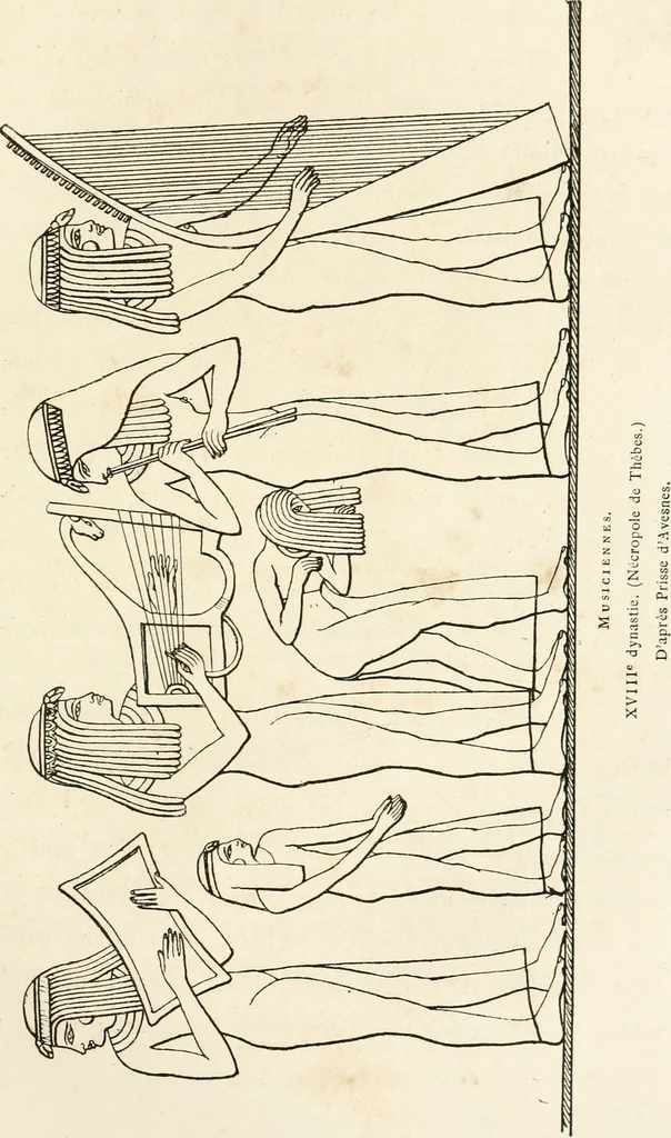 An illustration from La sculpture égyptienne, 1876, leaf 90