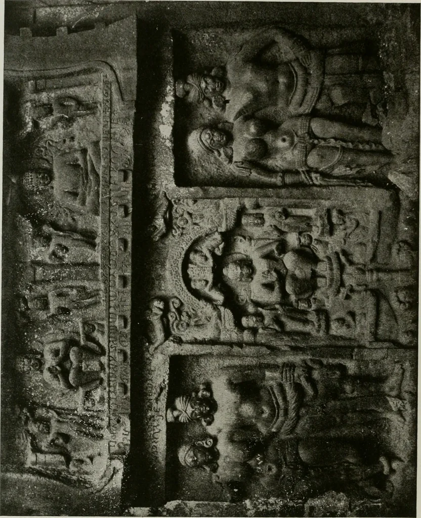 An illustration from La sculpture hindoue. Traduction de Paul Budry, 1922, leaf 103