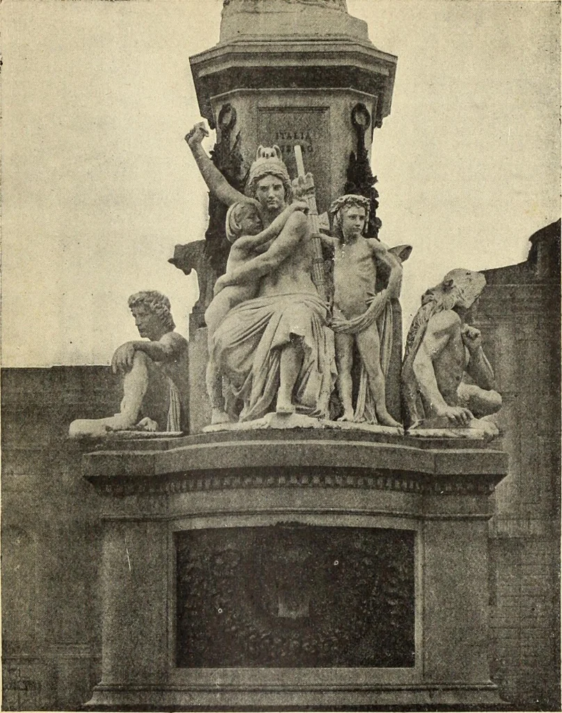 An illustration from La scultura, la pittura di U. Fleres, P. Molmenti, U. Ojetti, G. Menasci : le arti applicate di Guido Menasci, 1900, leaf 128