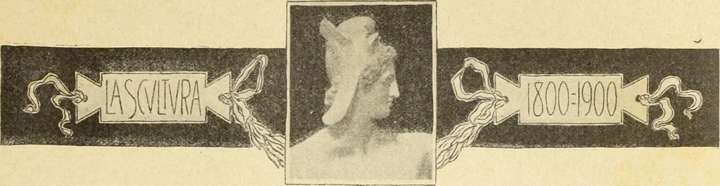 An illustration from La scultura, la pittura di U. Fleres, P. Molmenti, U. Ojetti, G. Menasci : le arti applicate di Guido Menasci, 1900, leaf 14