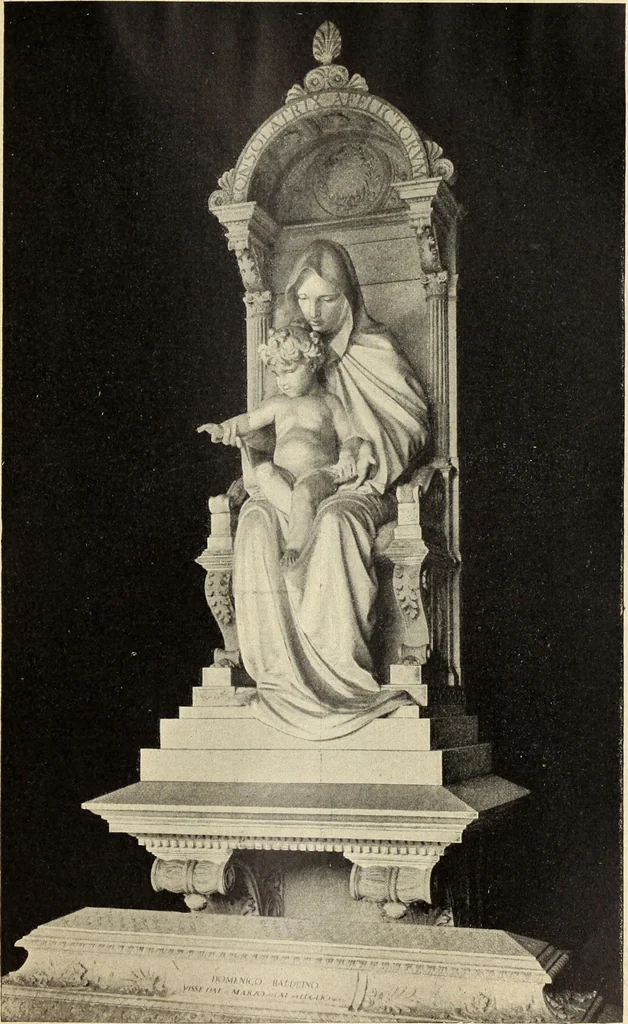 An illustration from La scultura, la pittura di U. Fleres, P. Molmenti, U. Ojetti, G. Menasci : le arti applicate di Guido Menasci, 1900, leaf 144