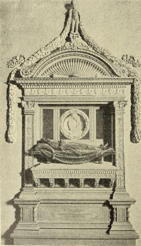 An illustration from La scultura, la pittura di U. Fleres, P. Molmenti, U. Ojetti, G. Menasci : le arti applicate di Guido Menasci, 1900, leaf 153
