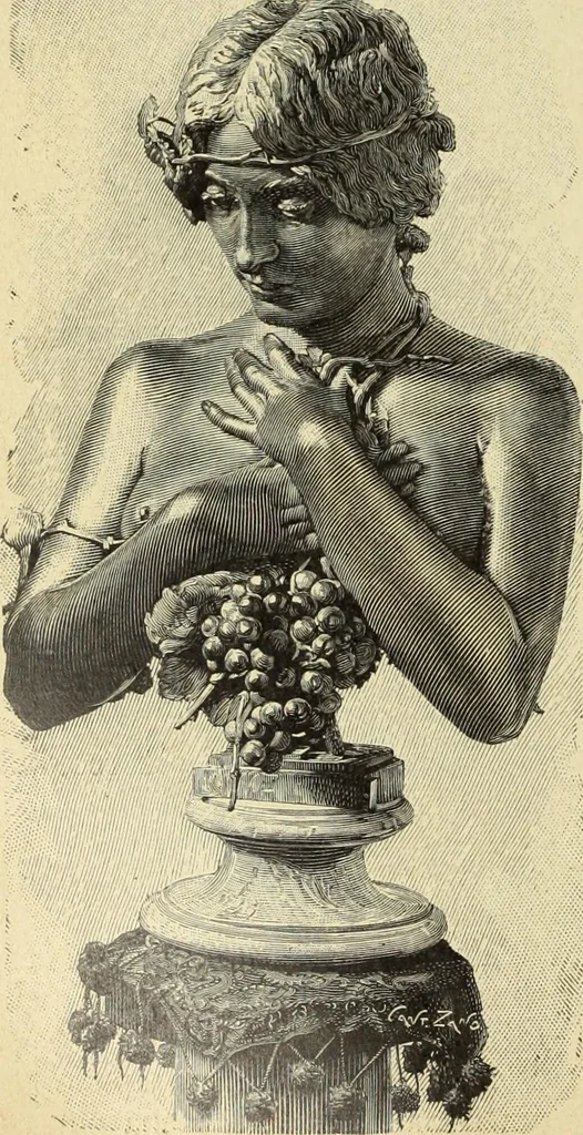 An illustration from La scultura, la pittura di U. Fleres, P. Molmenti, U. Ojetti, G. Menasci : le arti applicate di Guido Menasci, 1900, leaf 173