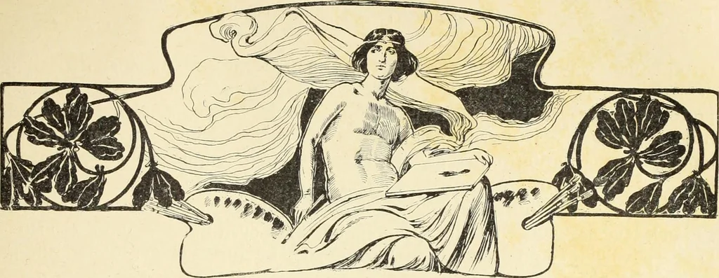An illustration from La scultura, la pittura di U. Fleres, P. Molmenti, U. Ojetti, G. Menasci : le arti applicate di Guido Menasci, 1900, leaf 218