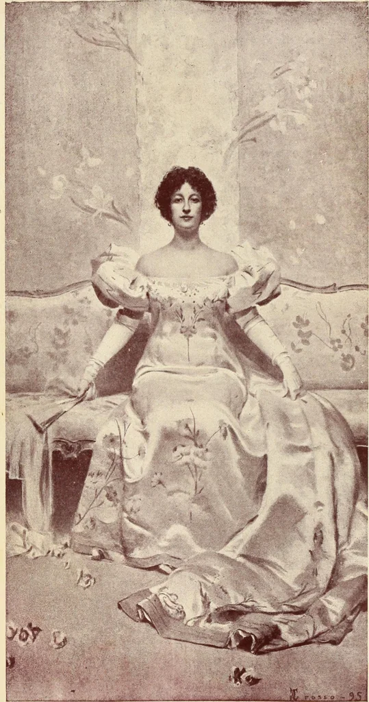 An illustration from La scultura, la pittura di U. Fleres, P. Molmenti, U. Ojetti, G. Menasci : le arti applicate di Guido Menasci, 1900, leaf 266