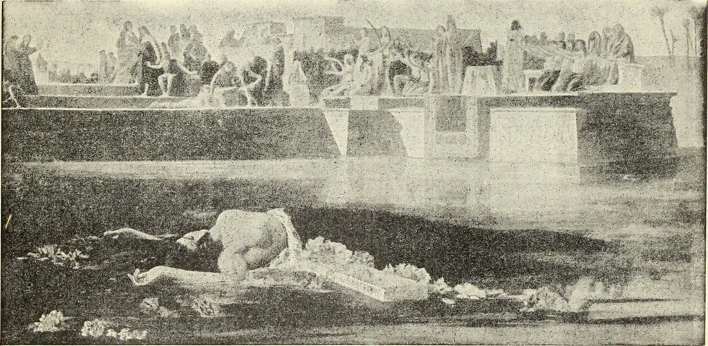 An illustration from La scultura, la pittura di U. Fleres, P. Molmenti, U. Ojetti, G. Menasci : le arti applicate di Guido Menasci, 1900, leaf 274